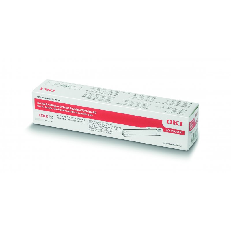 Oki B410,430,440,MB460 Toner 3500 oldalra