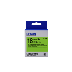 Epson LK-5GBF címkeszalag Black/Green 18mm (9m)