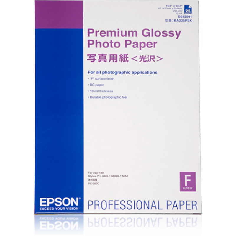 Epson fényes fotópapír A/2 255g/m2 25 lap