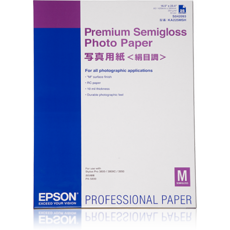 Epson félfényes fotópapír A/2 250g/m2 25 lap