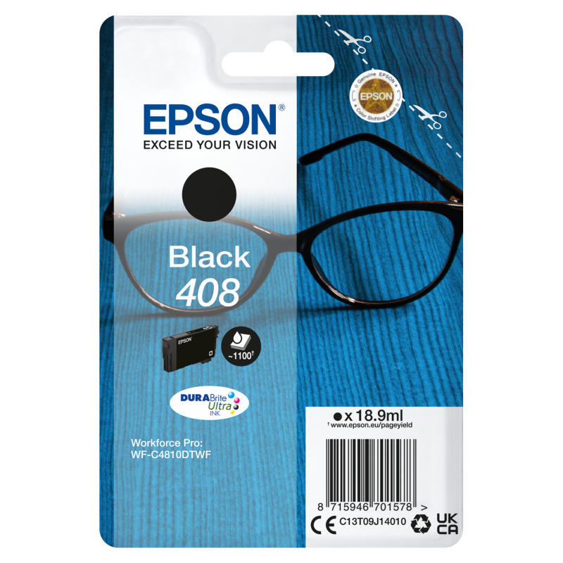 Epson T09J1 Tintapatron Black 18,9ml No.408