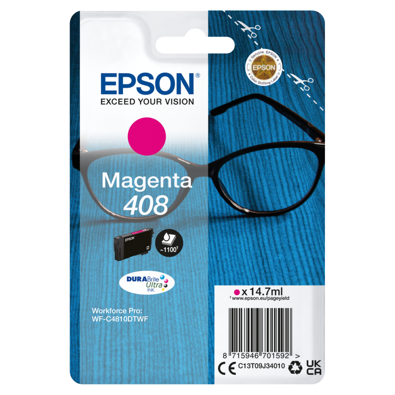 Epson T09J3 Tintapatron Magenta 14,7ml No.408