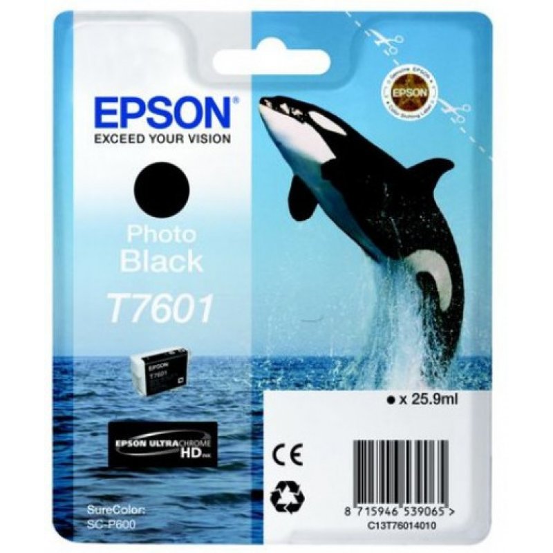 Epson T7601 Tintapatron Photo Black 25,9ml