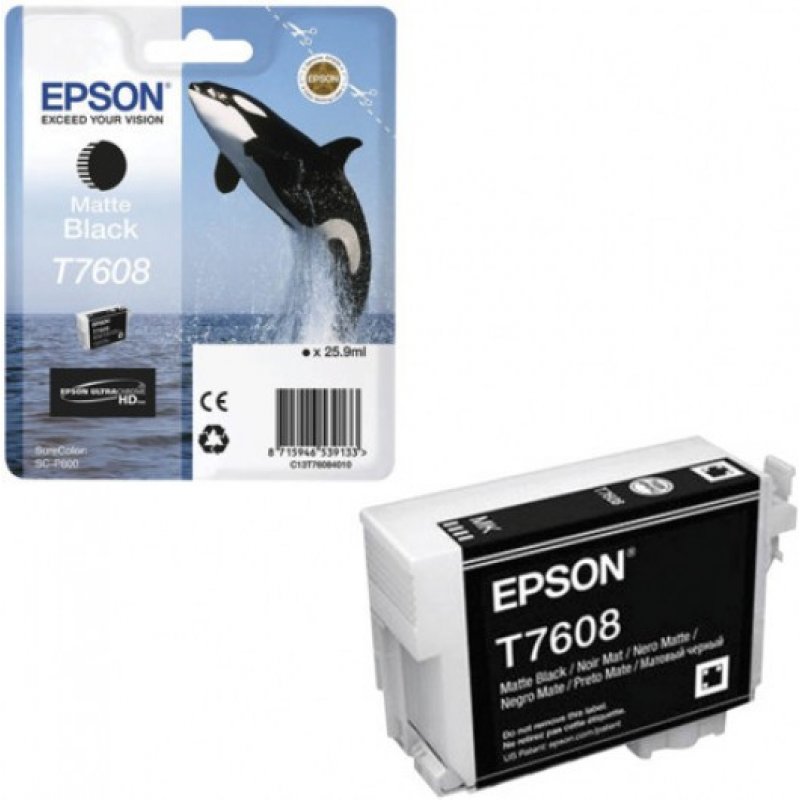 Epson T7608 Tintapatron Matt Bk 25,9ml