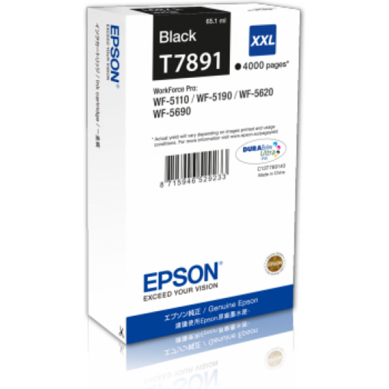 Epson T7891 Tintapatron Black 4.000 oldal kapacitás