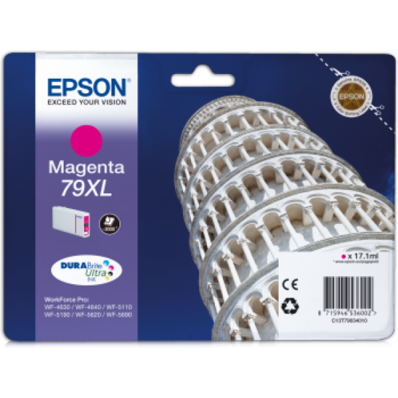 Epson T7903 Tintapatron Magenta 17,1ml No.79XL