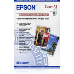 Epson prémium selyemfényű fotópapír (A3+, 20 lap, 250g)