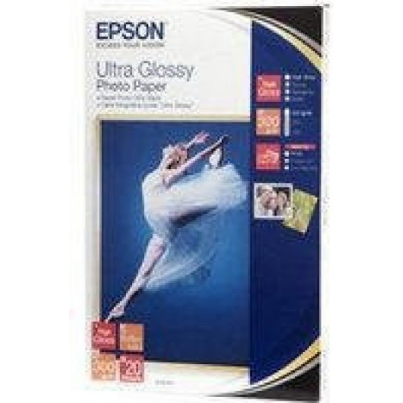 Epson ultra fényes fotópapír (10x15, 20 lap, 300g)
