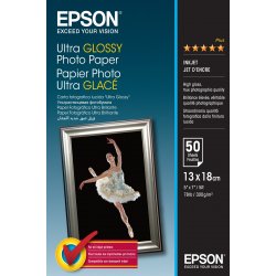 Epson ultra fényes fotópapír (13x18, 50 lap, 300g)