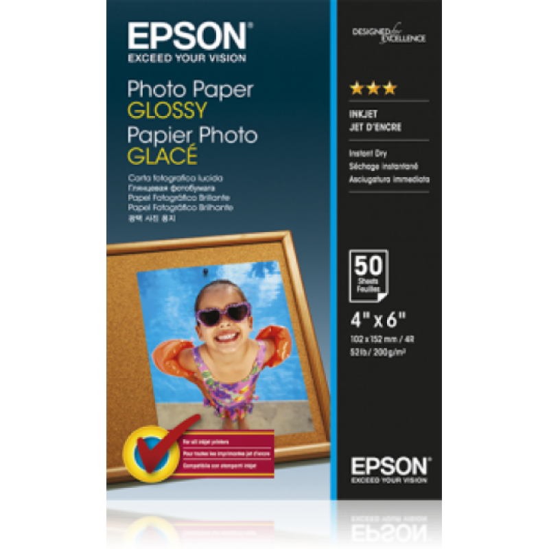 Epson fényes fotópapír (10x15, 50 lap, 200g)