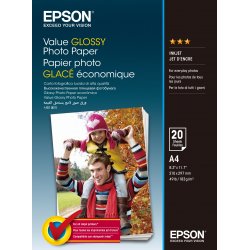 Epson fényes fotópapír (A4, 20 lap, 183g)