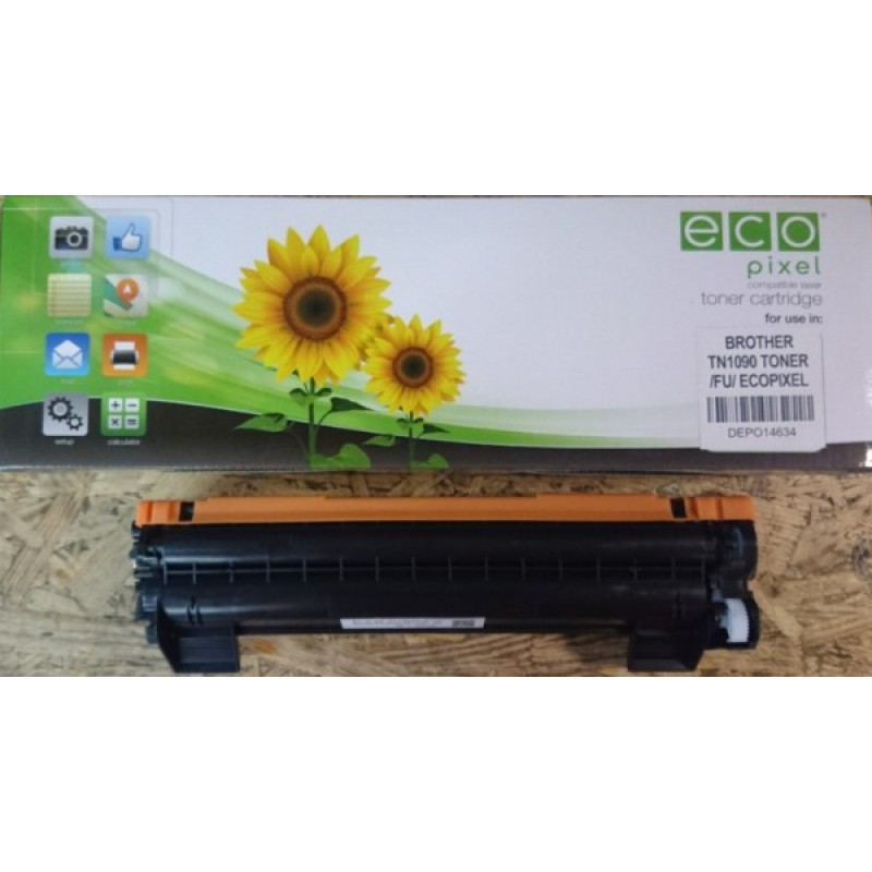 Utángyártott BROTHER TN1090 Toner Black 1.500 oldal kapacitás ECOPIXEL (utángyártott)