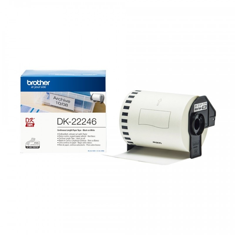 Brother DK-22246 103 mm x 30,48 m öntapadós papírszalag tekercsben