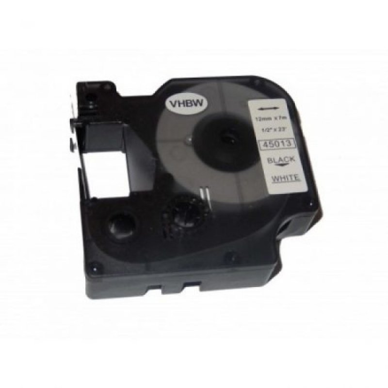 DYMO D1 12mm x 7 m fehér-fekete 45013 (utángyártott)