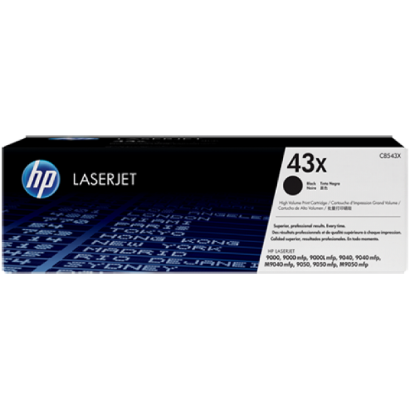 HP C8543X Toner Black 38.000 oldal kapacitás No.43X