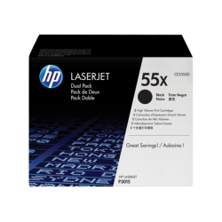 HP CE255XD Toner Black 2*12.500 oldal kapacitás No.55X