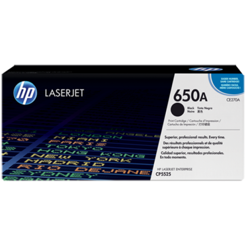HP CE270A Toner Black 13.500 oldal kapacitás No.650A