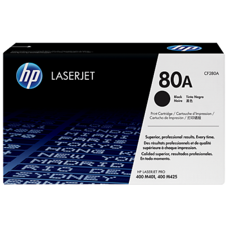 HP CF280A Toner Black 2.560 oldal kapacitás No.80A
