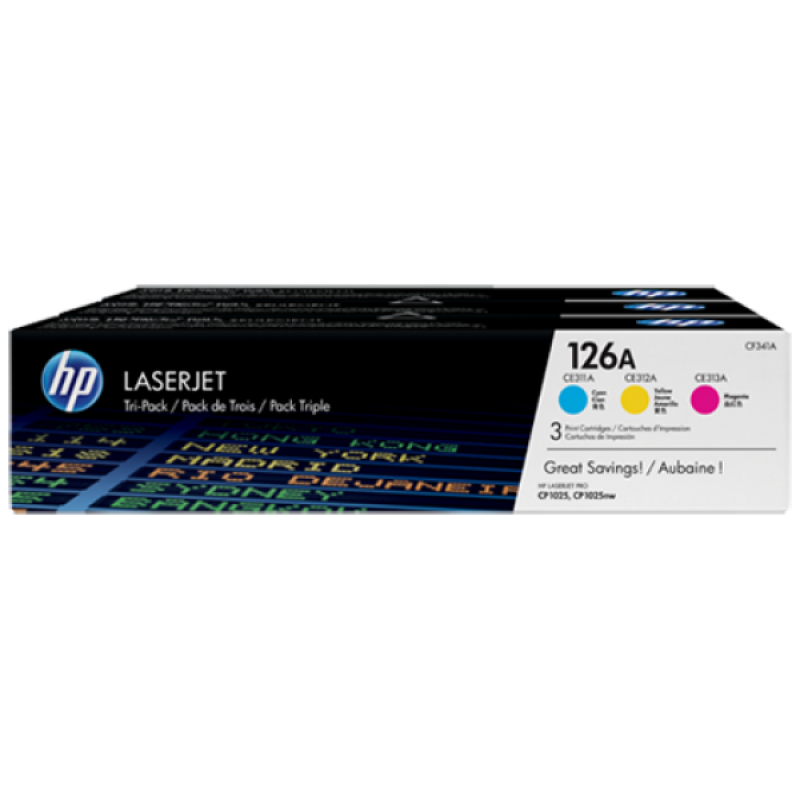 HP CF341A Multipack No.126A