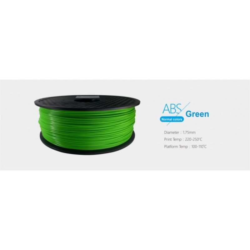 3D FILAMENT 1,75mm ABS Zöld (1kg-os tekercs)