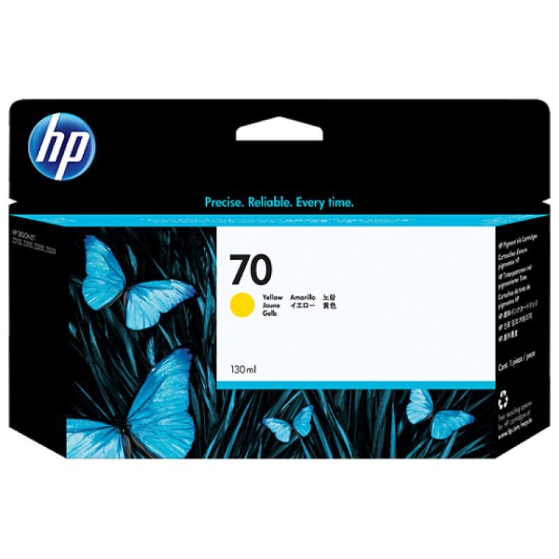 HP C9454A Patron Yellow 130ml No.70 (Eredeti)