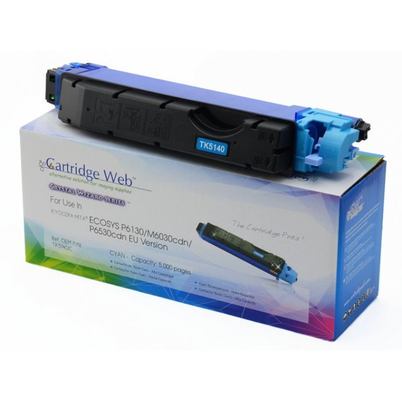 KYOCERA TK5140C Toner Cyan CHIPPES CartridgeWeb (utángyártott)