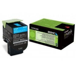 Lexmark CX410/510 High Return Toner Cyan 3K (Eredeti) 80C2HC0