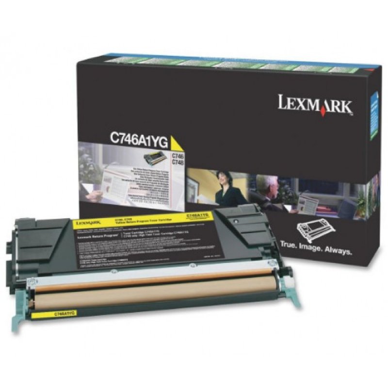 Lexmark C746/C748 Return Toner Yellow 7K (Eredeti) C746A1YG